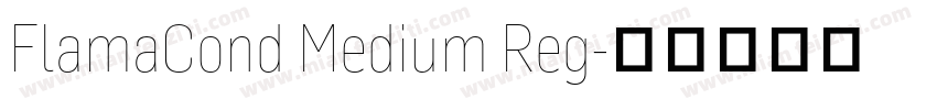FlamaCond Medium Reg字体转换